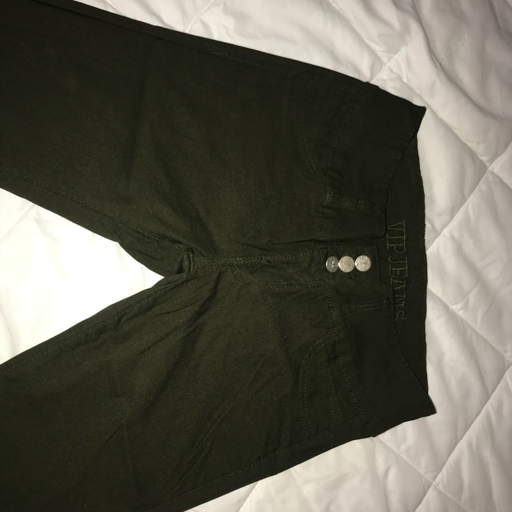 Olive green jeans
